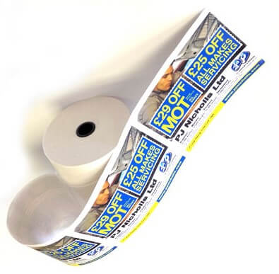 Pre-Printed Rolls pre printed tillrolls